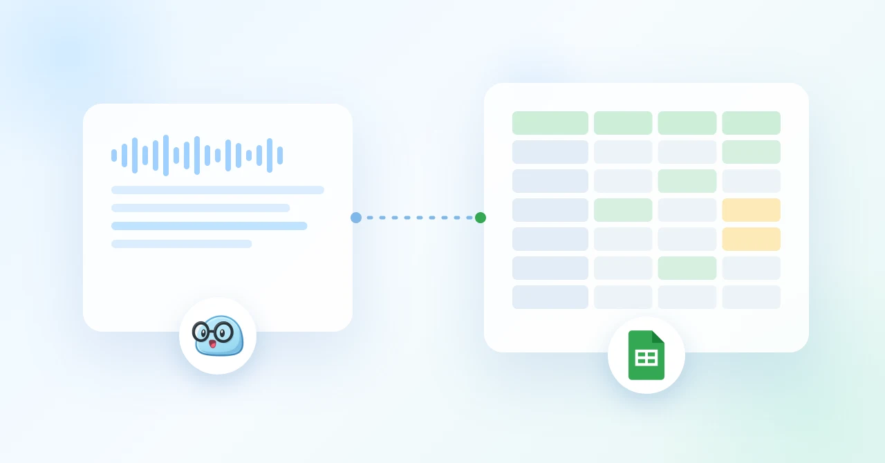 Cada demo de proveedor se convierte en una tabla comparativa: selección de software con SuperIntern MCP y Google Sheets