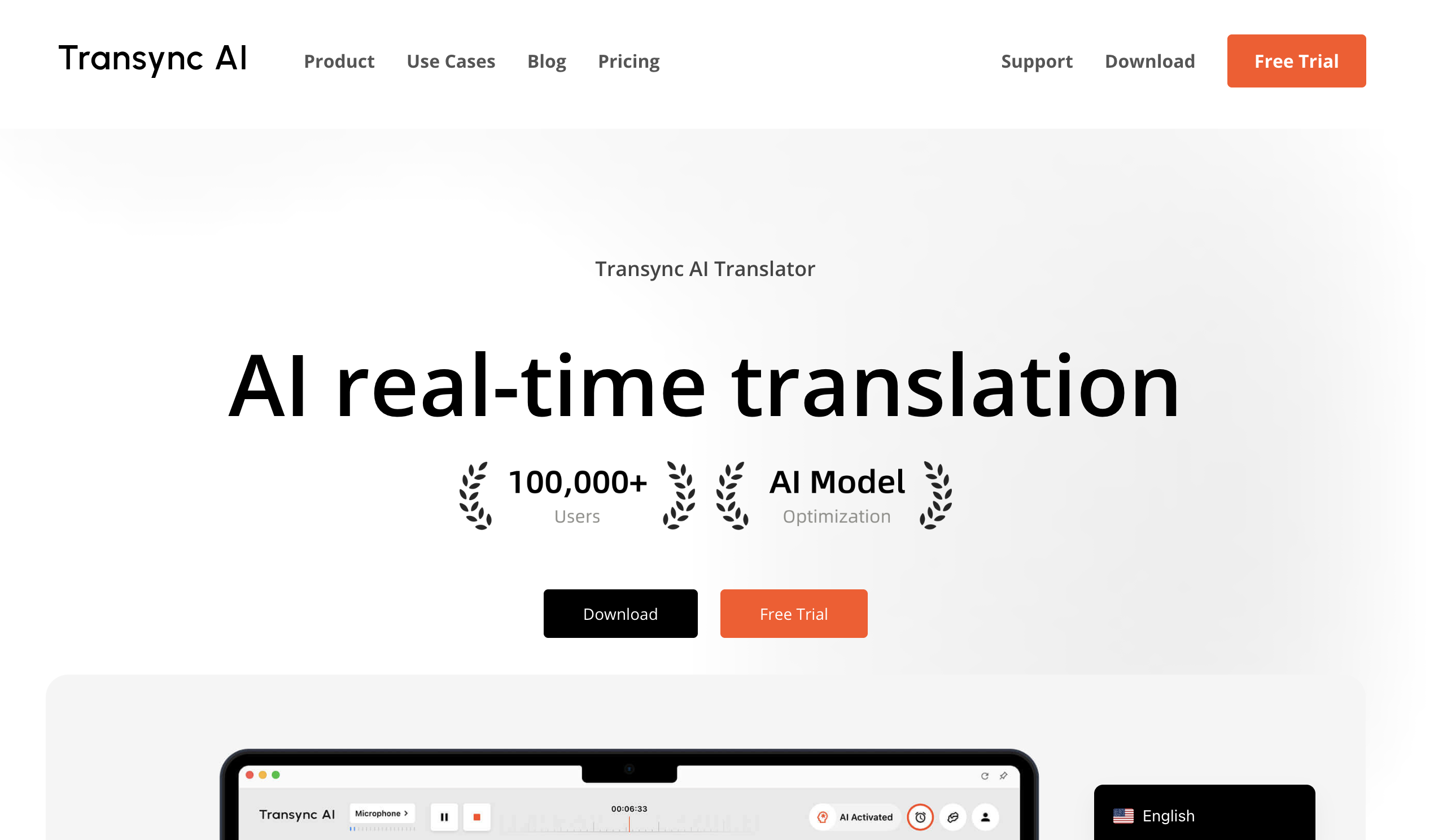 Transync AI Übersetzungs-Dashboard