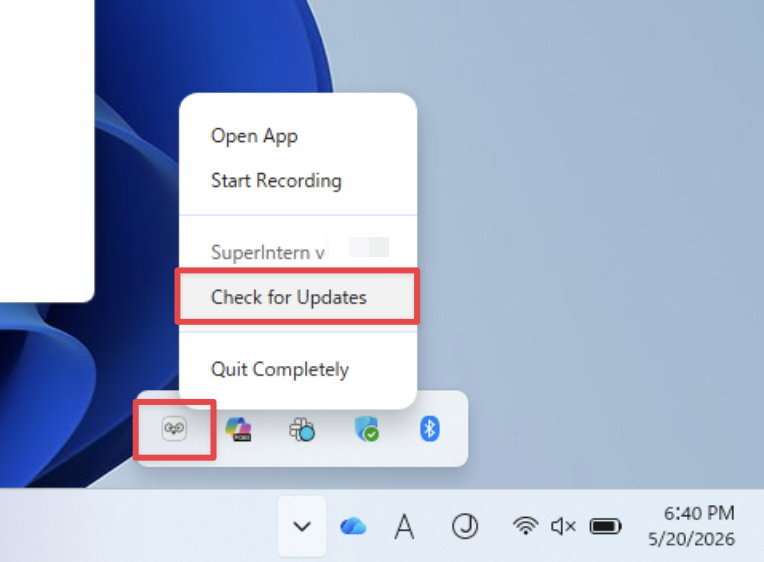 How to update (Windows)