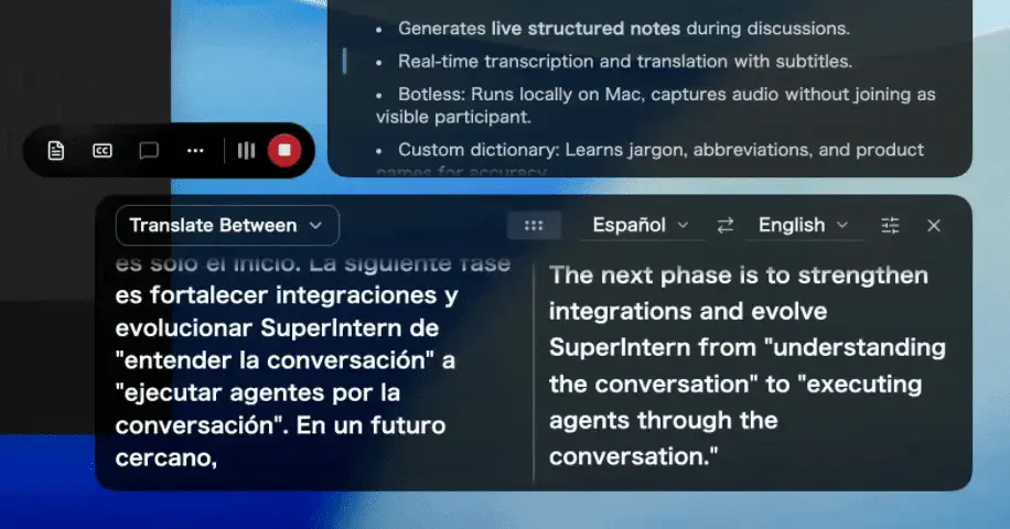 Live Translation