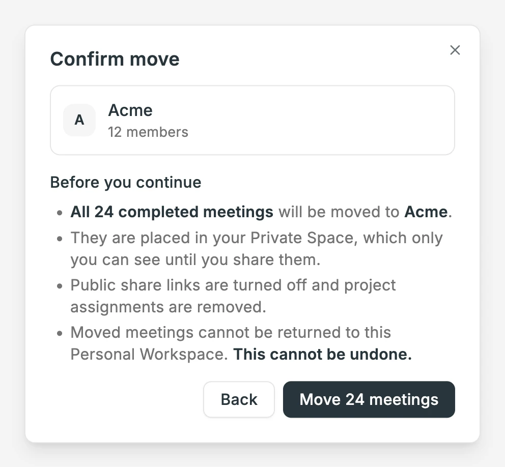 Confirm move 확인 화면