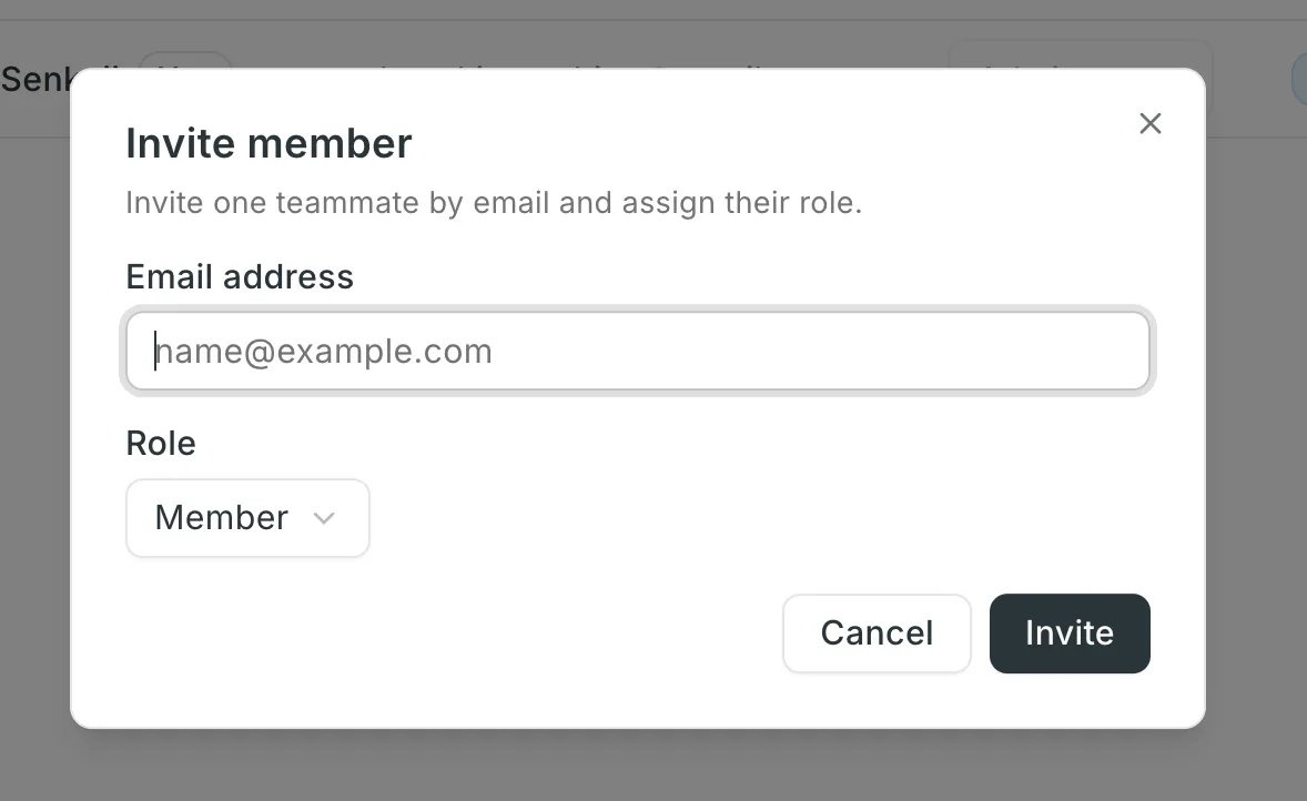 Add member screen