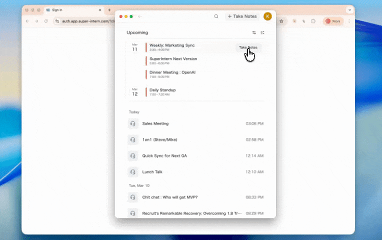 Google Calendar Integration
